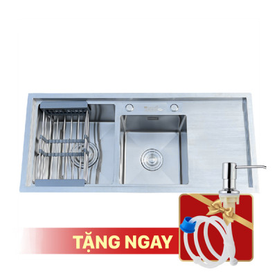  Xổ số 8KBET đa dạng các loại hình cược như Keno, xổ số miền Bắc, Trung, Nam KAGOL K10045-BT 304 hai hố lệch bậc thang, có bàn (1000x450x240 mm)