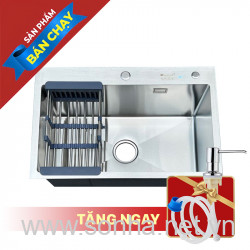  Chậu Rửa Bát Kagol K6845 Một Hố Inox 201 (680x450x240 mm)