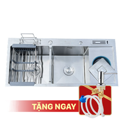  Xổ số 8KBET đa dạng các loại hình cược như Keno, xổ số miền Bắc, Trung, Nam KAGOL K10045-RD 304 hai hố cân,có bàn cài dao-thớt, hố rác (1000x450x240 mm)