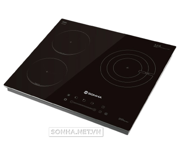 Bếp điện từ 3 vùng nấu Sơn Hà SHK-8232