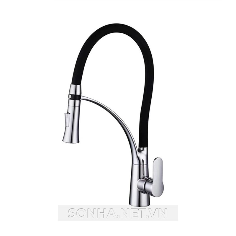 Vòi rửa bát Kagol K02 8KBET hiện đăng mở cần Silicon